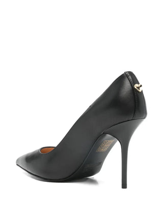 Love Moschino decollete a punta in pelle nero