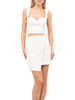 Silence top crop bustier Bolt bianco latte