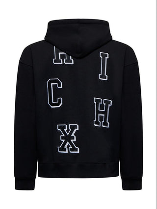 John Richmond felpa con cappuccio Littos nero UMA25117FE BLACK John RICHMOND 