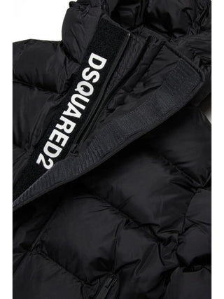 Dsquared2 piumino bambino con cappuccio nero DQ1090-D00BN DQ900 DSQUARED2 