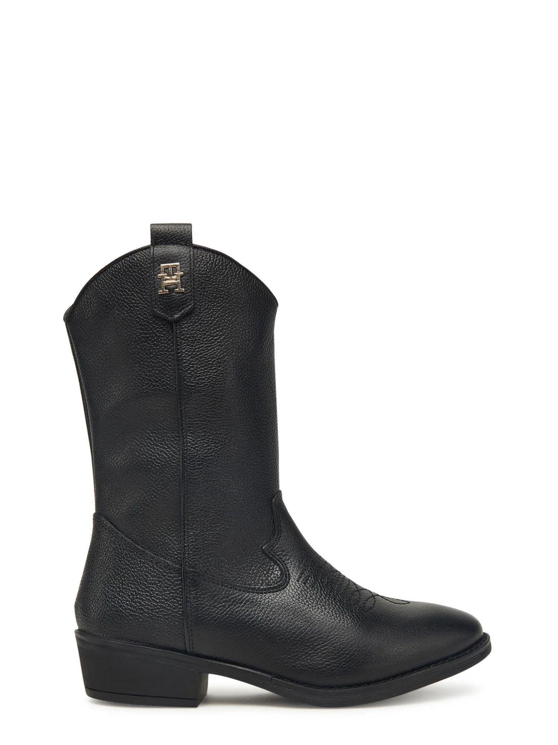Tommy Hilfiger stivali camperos  bambina in ecopelle nero