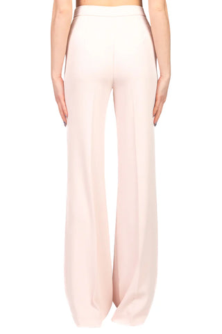 Vicolo pantaloni flare in tessuto tecnico rosa