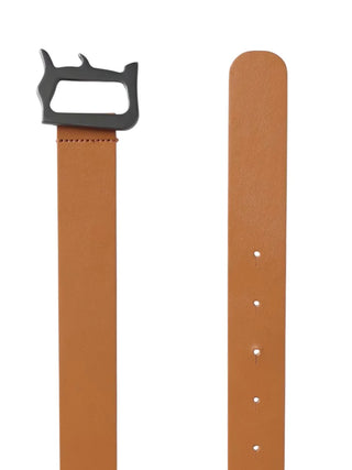 Dondup cintura in ecopelle bambino h3 cuoio