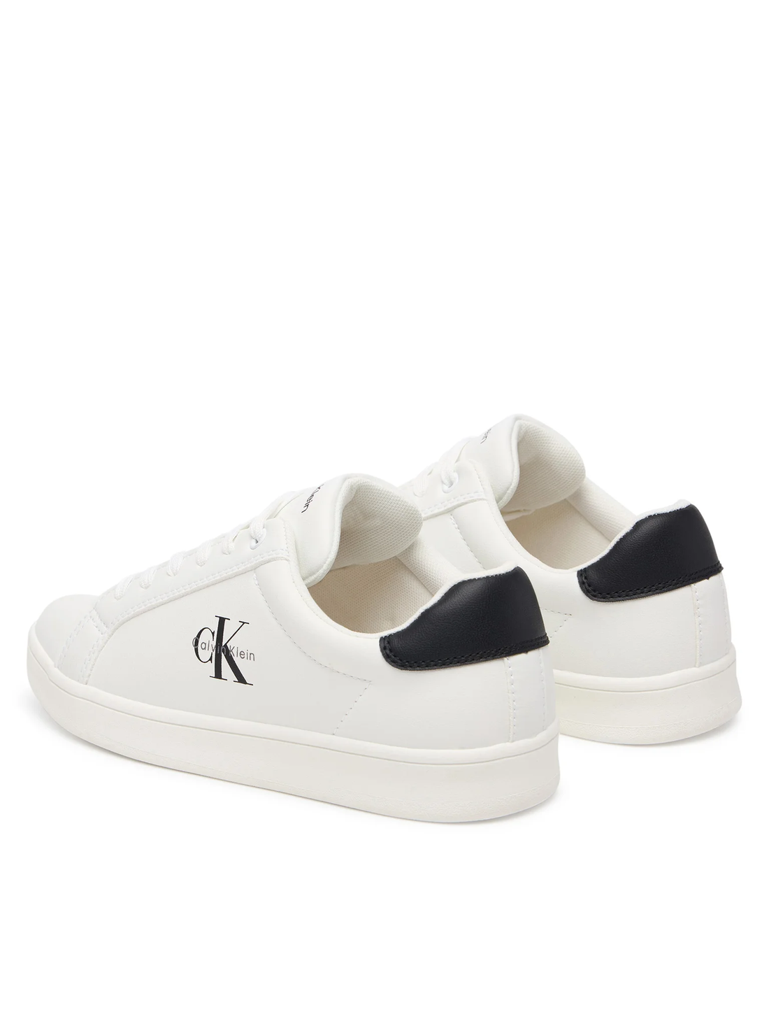 Calvin Klein Jeans sneakers bambino in ecopelle bianco