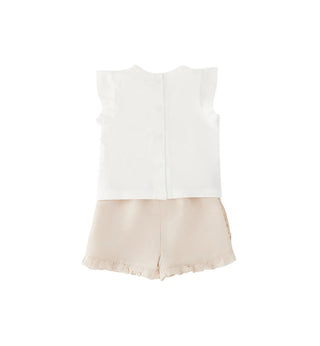iDo completo neonata T-shirt e shirts panna beige