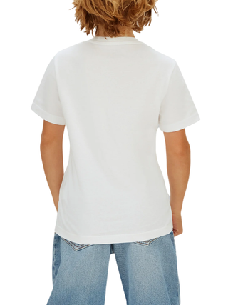 Calvin Klein Jeans T-shirt bambino con logo bianco