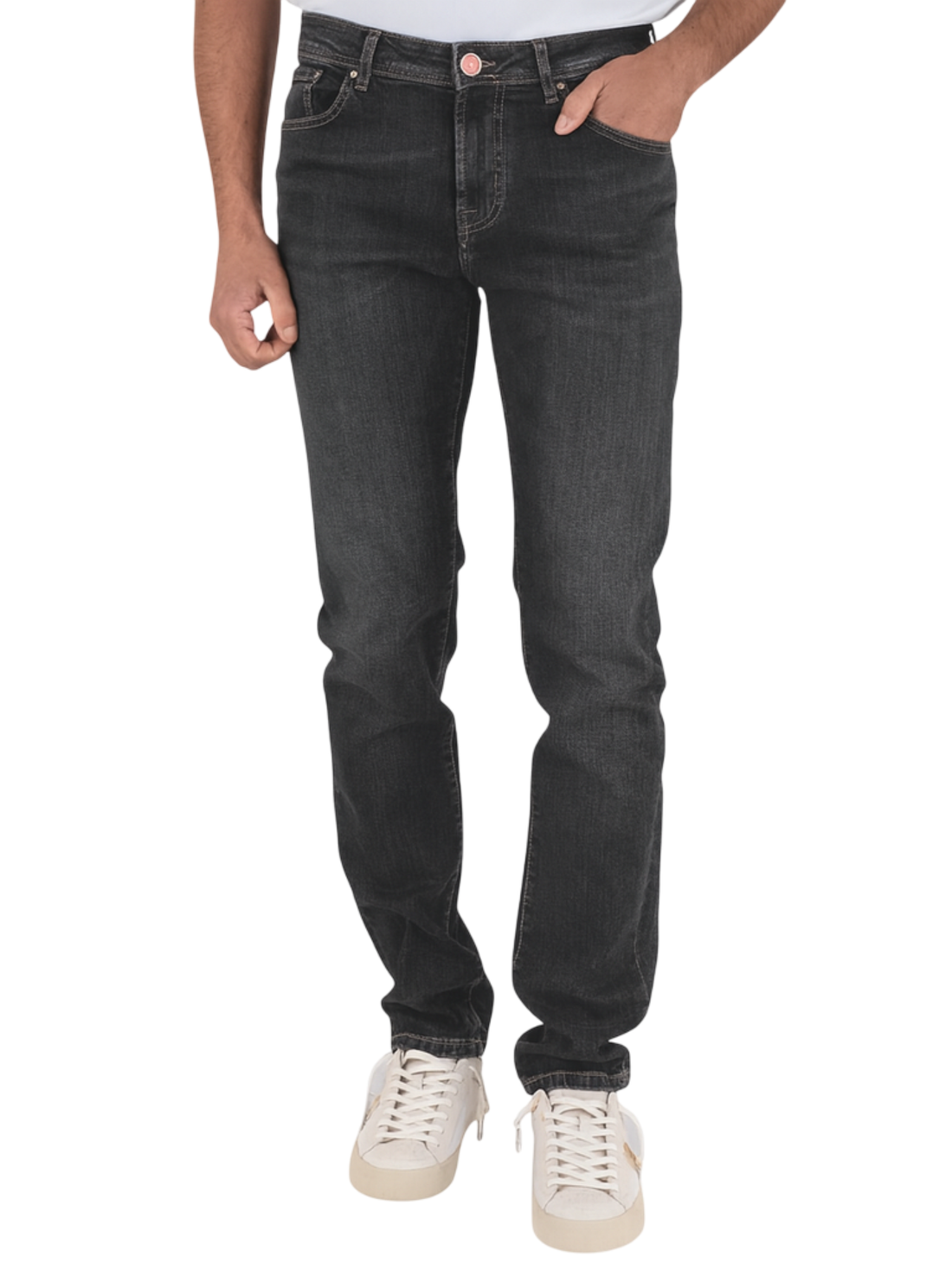 Manuel Ritz jeans uomo slim fit lavaggio grigio