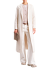 Vicolo cappotto lungo misto lana panna