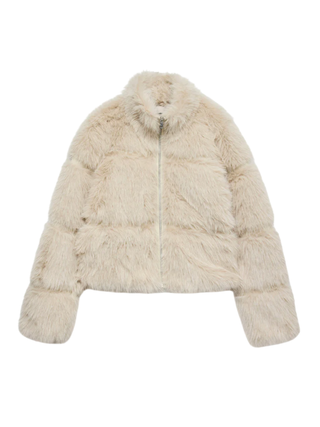 Vero Moda pelliccia ecologica donna ecrù 10336121 PUMICE STONE VERO MODA 