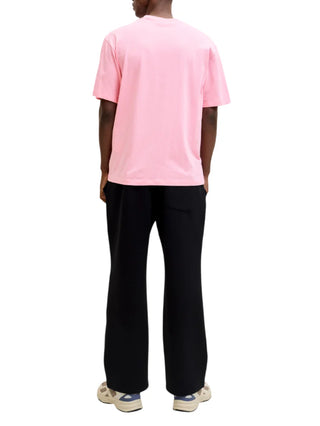 Jack&Jones T-shirt basic uomo in cotone rosa