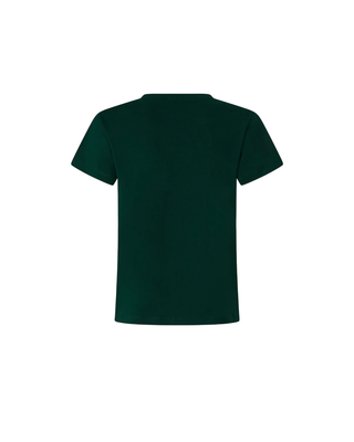 Pinko T-shirt Quentin con logo gioiello verde 100535-A2RN X79 PINKO