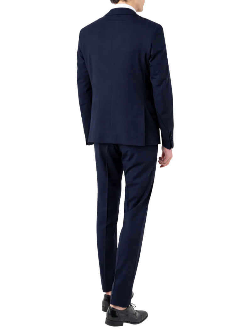 Manuel Ritz abito uomo giacca gilet pantaloni blu