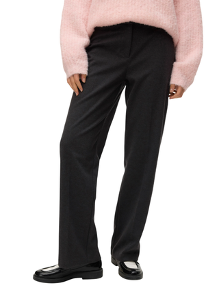 Vero Moda pantaloni gamba larga grigio 10334118 DARK GREY MELANGE VERO MODA 