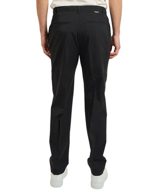 Yes Zee pantaloni uomo slim in nylon nero