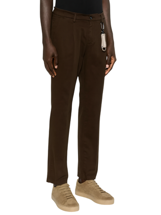 Manuel Ritz pantaloni chino uomo slim marrone 3932P1408TC-253580 30 MANUEL RITZ 