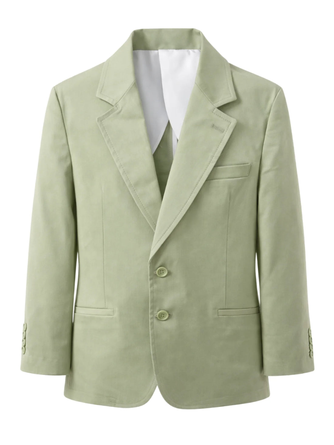 Emanuel Pris giacca blazer monopetto verde salvia