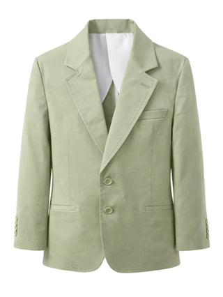 Emanuel Pris giacca blazer monopetto verde salvia