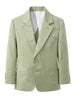 Emanuel Pris giacca blazer monopetto verde salvia