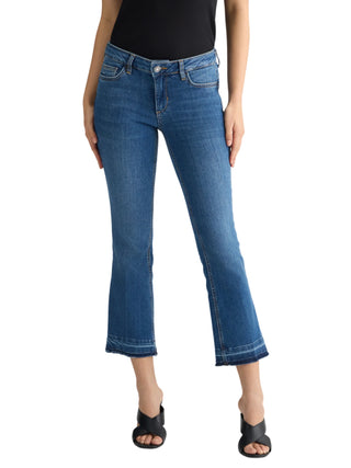 Liu Jo jeans flare crop in denim stretch lavaggio blu UA5022D0236 78857 LIU JO 