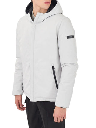 Yes Zee giubbino imbottito reversibile ghiaccio nero J824-B500 0124 YES-ZEE 