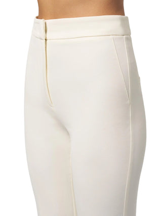 Silence pantaloni a zampa Lux panna