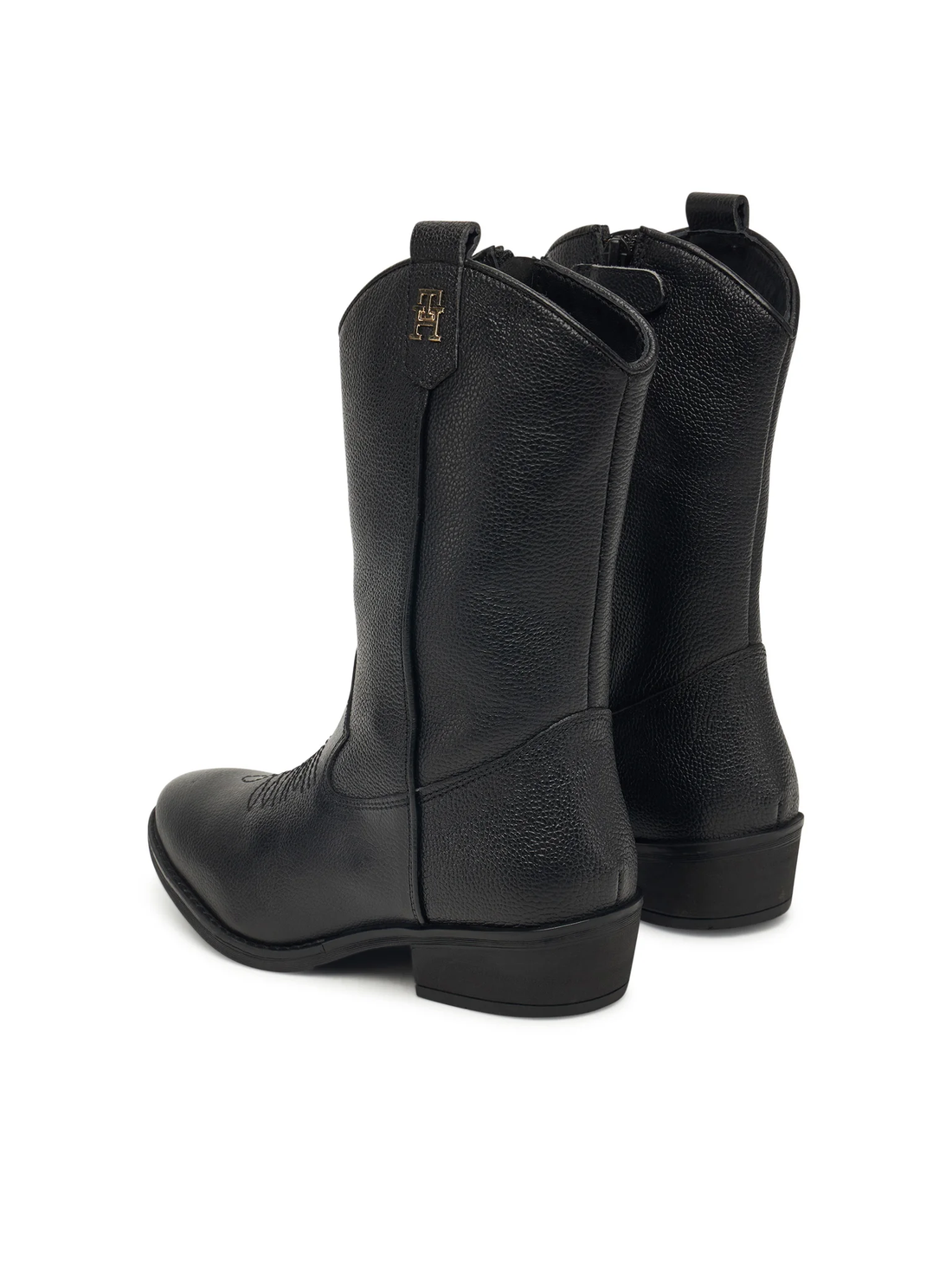Tommy Hilfiger stivali camperos  bambina in ecopelle nero