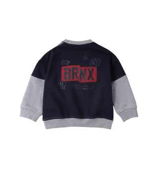 iDo felpa bambino con stampa grigio 4F233 8992 iDO