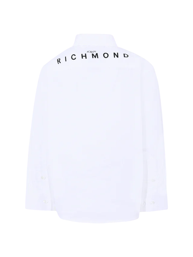 John Richmond camicia manica lunga bambino bianco