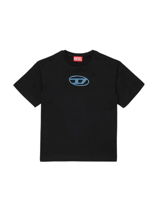 Diesel T-shirt manica corta bambino nero