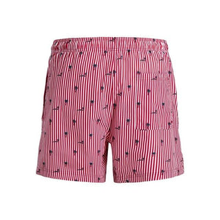 Jack&Jones boxer mare uomo a righe rosso bianco