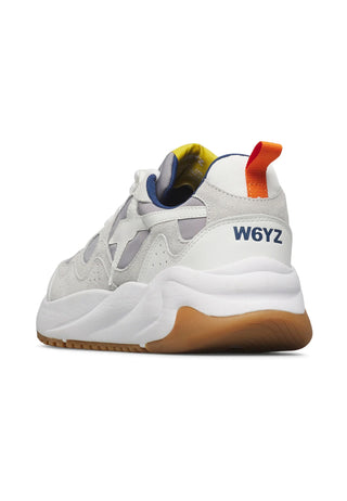 W6yz sneakers uomo Flik in suede e tessuto grigio