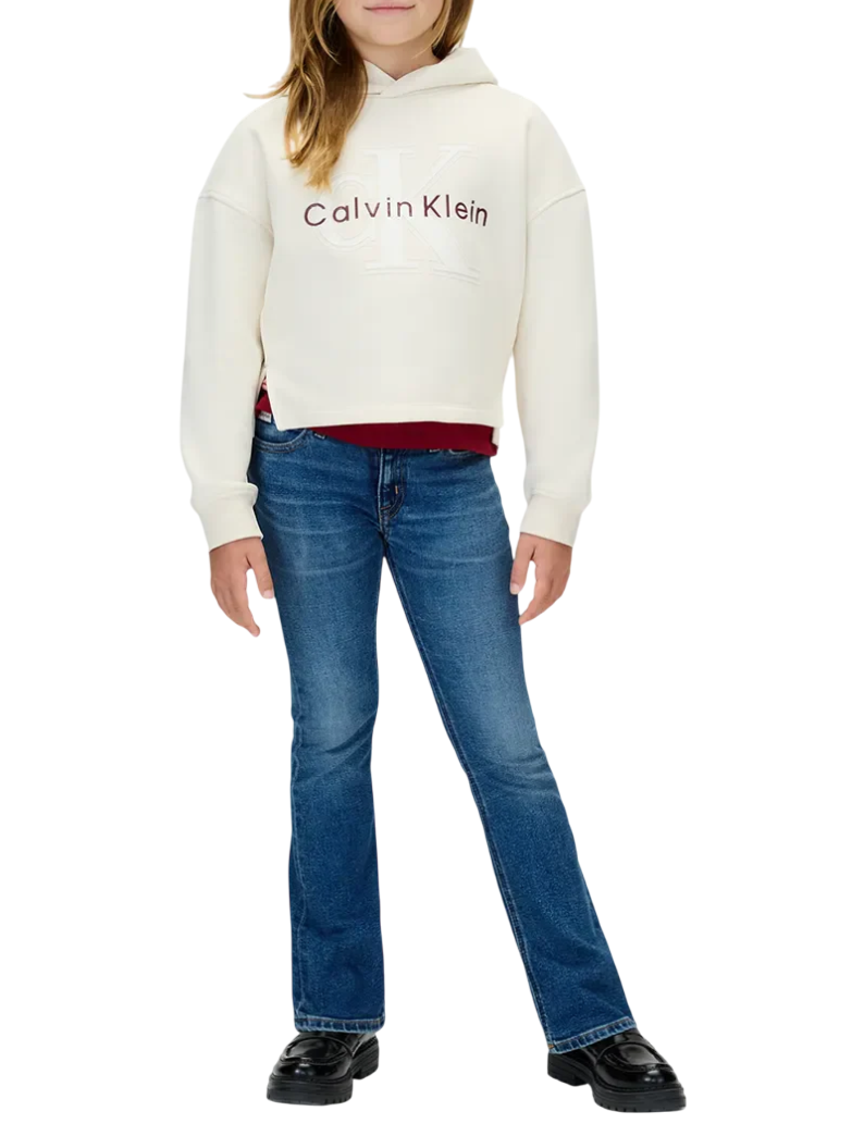 Calvin Klein Jeans jeans a zampa lavaggio scuro