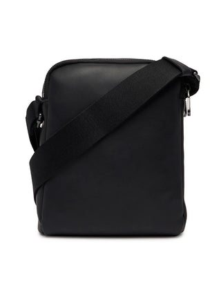 Calvin Klein borsa a tracolla uomo in ecopelle con logo nero