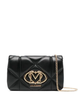 Love Moschino borsa a tracolla in ecopelle trapuntata nero