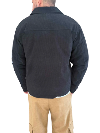 Disclaimer giacca imbottita con logo uomo 55364 NERO DISCLAIMER 