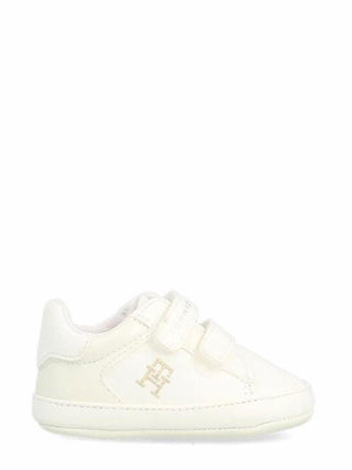 Tommy Hilfiger scarpette neonato con strappi bianco