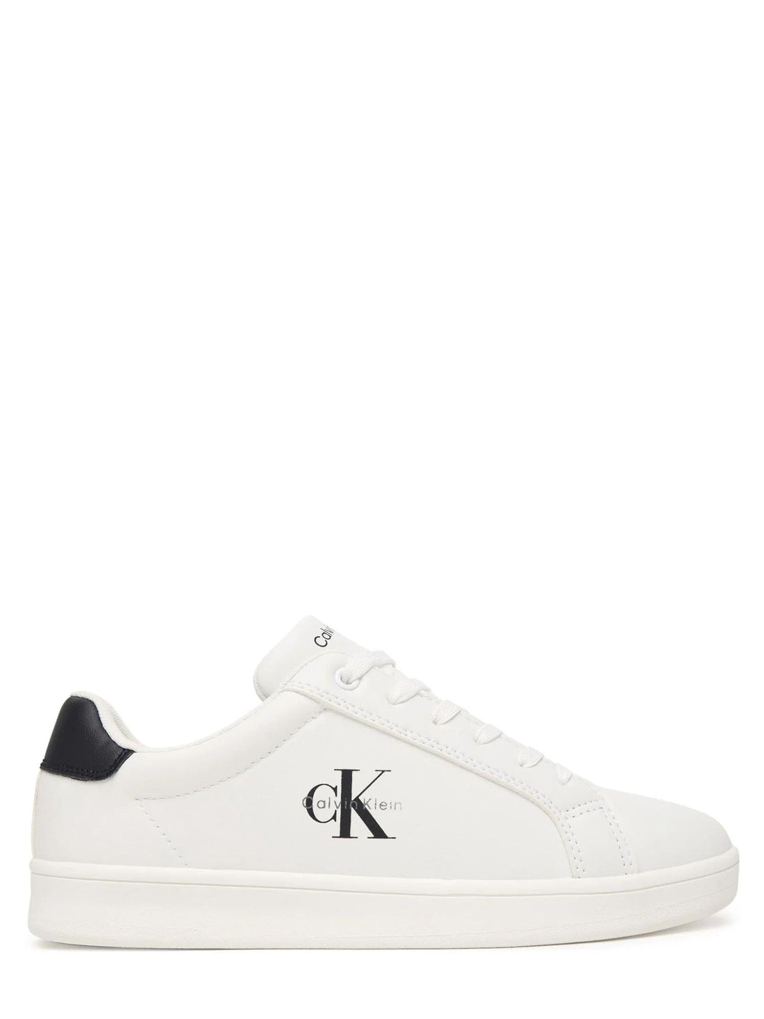 Calvin Klein Jeans sneakers bambino in ecopelle bianco
