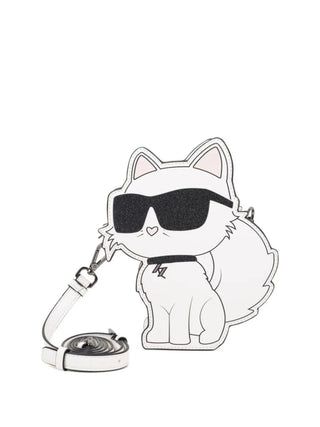 Karl Lagerfeld borsa a tracolla bambina con Choupette bianco