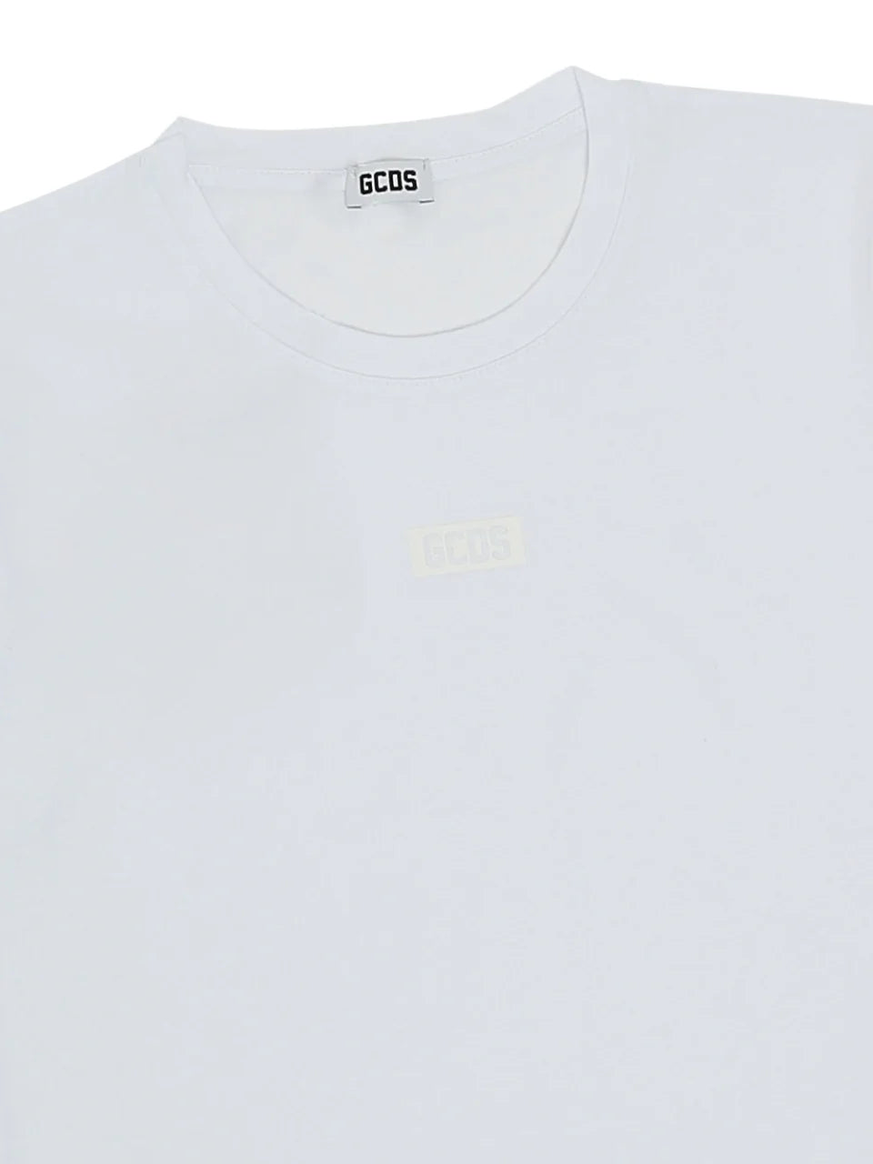 Gcds T-shirt unisex bambino manica corta bianco