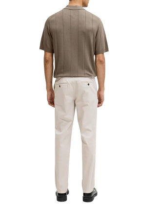 Jack&Jones polo in maglia uomo manica corta tortora