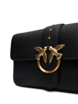 Pinko borsa Love Bag One Classic Slouchy nero oro