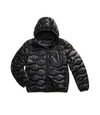 Blauer piumino uomo Wave con cappuccio nero 25WBLUC03074-006355 999 BLAUER 