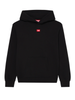 Diesel felpa bambino con cappuccio nero