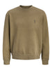 Jack&Jones felpa uomo Apot verde fango