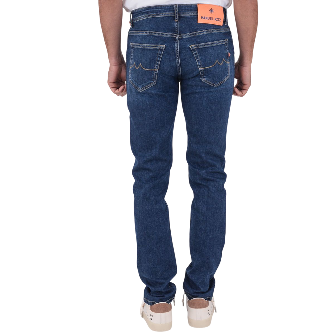 Manuel Ritz jeans uomo slim fit lavaggio blu