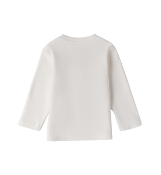 iDo T-shirt manica lunga in jersey bianco 4F043 0112-G0 iDO