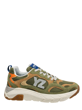 W6yz sneakers uomo Mark in suede e mesh verde