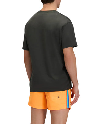 Sundek T-shirt uomo manica corta stampa logo verde fango