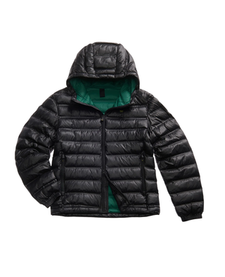 Blauer piumino uomo Charles con cappuccio nero verde 25WBLUC02132-007284 999EN BLAUER 
