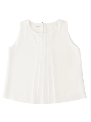 iDo top bambina con dettaglio plissè panna